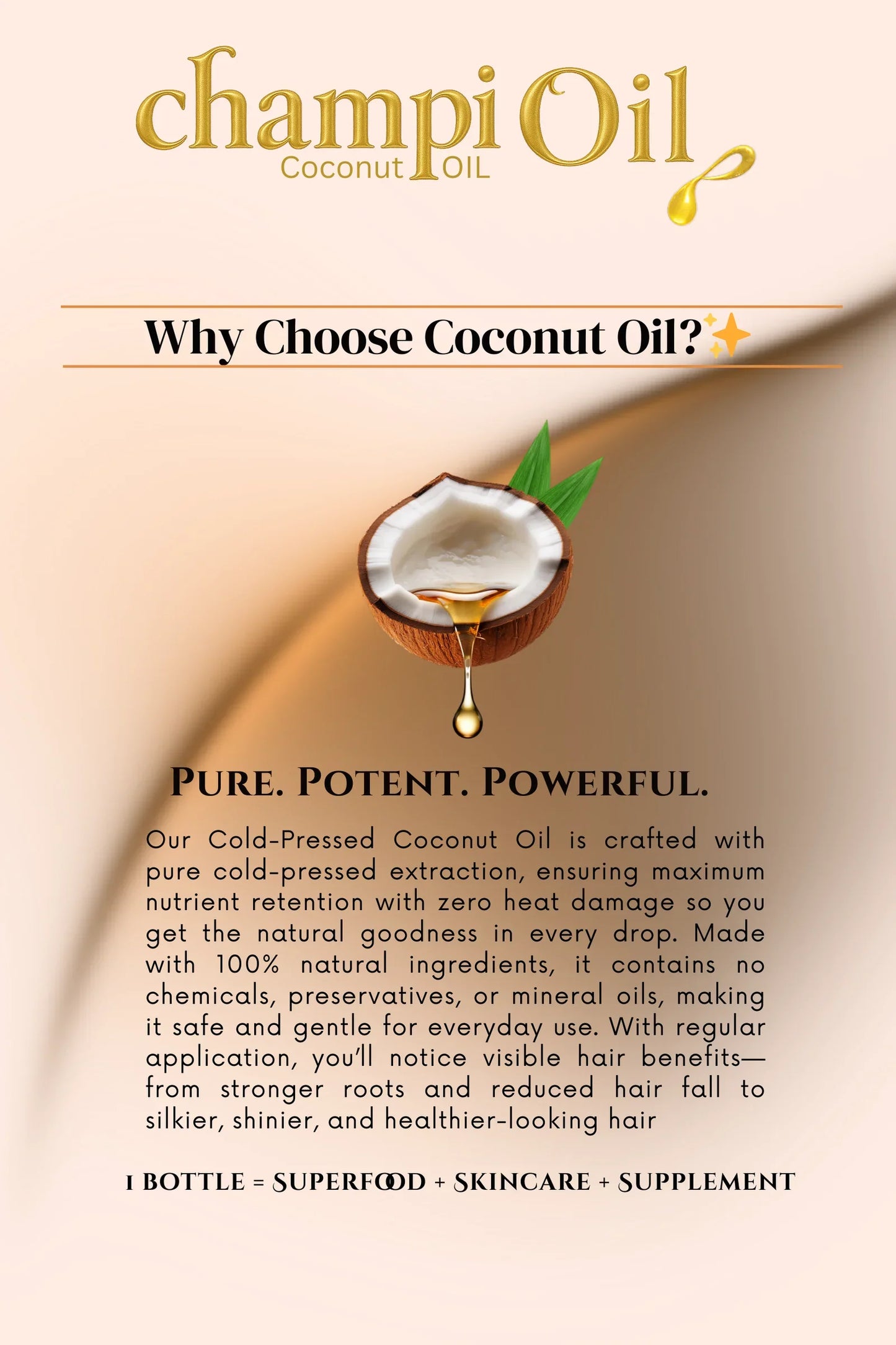 Champi Organic Coconut Oil